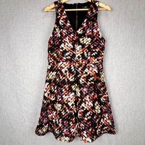 Mossimo Knee-Length Sleeveless Color Pop Eyelet Dress L Cocktail Party Holiday